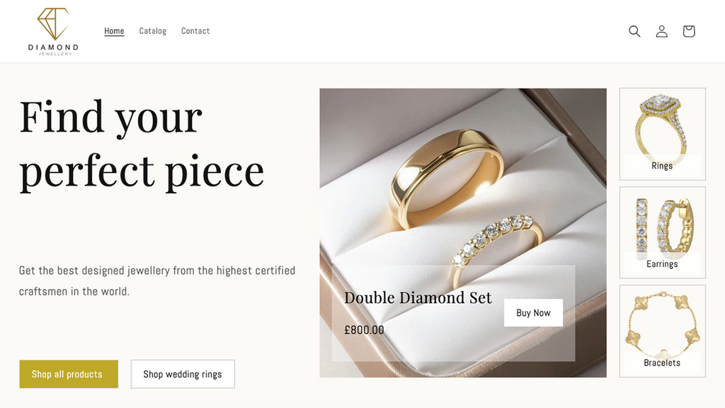 3 Column Hero: Collections and Product Highlight